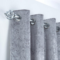 A.unique Home Twisted Metal Extendable Curtain Pole With Rings And Fittings (25/28mm) - Nickel, 180Cm - 340Cm Approx - thumbnail 4