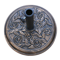 Rinse Bathrooms Heavy Duty Weather Resistant Cast Iron Effect Garden Outdoor Parasol Base 9.5Kg - thumbnail 2
