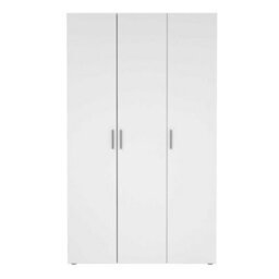 Wyld Haus Daejeon 3-Door Wardrobe In White And Natural Oak Effect - thumbnail 4