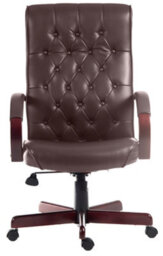 Teknik Warwick Bonded Leather Faced  Reclining Executive Office Swivel Chair Burgundy - thumbnail 2