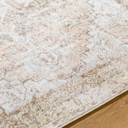 Livabliss Lillian-Washable Taupe Brown Traditional Vintage Boho Living Dining Rug 66 X 115 Cm Easy Care, Non Shedding - thumbnail 2