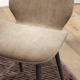 Homcom Dining Chairs Set Of 2 Upholstered Kitchen Chairs W/ Metal Legs Brown - thumbnail 7