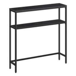 LEDREM Console Table For Hallway, 2-Tier Slim Sofa Table, 20 X 80 X 80 Cm, Hallway Table With 2 Shelves, For Living Room, Bedroom - thumbnail 2