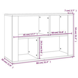 Berkfield Classic Sideboard White 80X30X54 Cm Engineered Wood - thumbnail 8