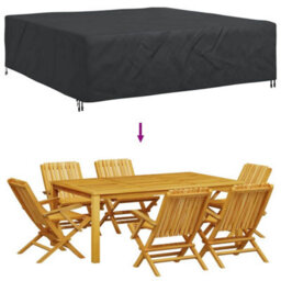 Walplus Outdoor Furniture Cover Black 275 X 275 X 70 Cm 420D - thumbnail 9