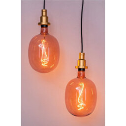 Osram Vintage 1906 Ballon 15 Filament Led Lamp 4.5W 816 Pink E27 220Lm Dimmable - thumbnail 5