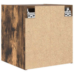 Berkfield Wall-Mounted Bedside Cabinets 2 Pcs Smoked Oak 38X34X40 Cm - thumbnail 9