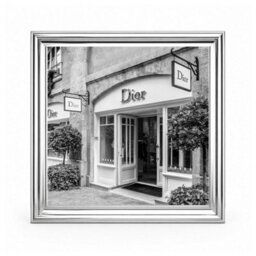 Home Luxe Interiors Dior Fashion Silver Step Frame 40X40Cm Luxury Wall Art Home Decor Room - thumbnail 4