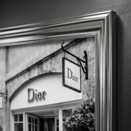 Home Luxe Interiors Dior Fashion Silver Step Frame 40X40Cm Luxury Wall Art Home Decor Room - thumbnail 5