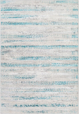 Livabliss Lustro-Modern Grey Blue Beige Living Dining Bedroom Rug 200 X 275 Cm Easy Care, Non Shedding - image 1