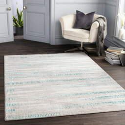 Livabliss Lustro-Modern Grey Blue Beige Living Dining Bedroom Rug 200 X 275 Cm Easy Care, Non Shedding - thumbnail 2