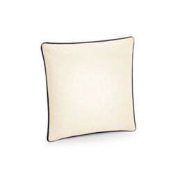 Westford Mill Fairtrade Cotton Piped Cushion Cover Natural/black (40Cm X 40Cm X 18Cm) - thumbnail 2