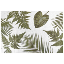 Beliani Rug Barzah Green 200 X 300 Cm Cotton - thumbnail 4