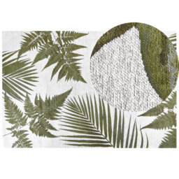 Beliani Rug Barzah Green 200 X 300 Cm Cotton - thumbnail 1