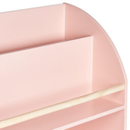 Beliani 3 Tier Bookcase Liloet 102 Cm Pastel Pink - thumbnail 6