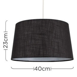 Modern Tapered Faux Linen Ceiling Pendant/table Lamp Light Shade Easy Fit - thumbnail 2