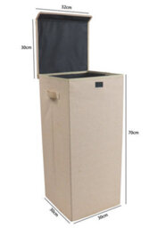 Vcm Laundry Basket Cloth Box Dreso L - thumbnail 4