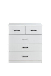 Swish Furniture Paddington White With Black Handles 3+2 Chest Of Drawers Dresser Bedroom Furniture Storage Organiser - thumbnail 6