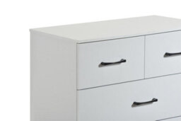 Swish Furniture Paddington White With Black Handles 3+2 Chest Of Drawers Dresser Bedroom Furniture Storage Organiser - thumbnail 5