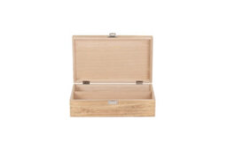 Red Hamper Wb042 Wood Two Bottle Oak Effect Wooden Box - thumbnail 4