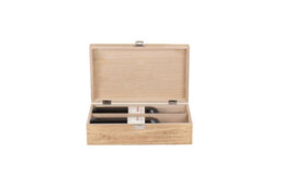 Red Hamper Wb042 Wood Two Bottle Oak Effect Wooden Box - thumbnail 5