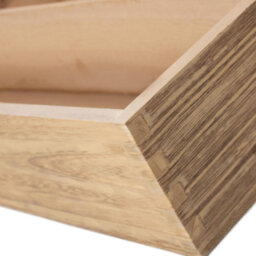 Red Hamper Wb042 Wood Two Bottle Oak Effect Wooden Box - thumbnail 6