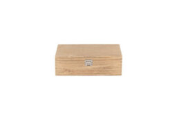 Red Hamper Wb042 Wood Two Bottle Oak Effect Wooden Box - thumbnail 3