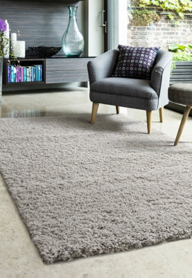 Melrose Venus Shaggy Light Natural High Pile Medium Area Rug 080/150Cm - image 1