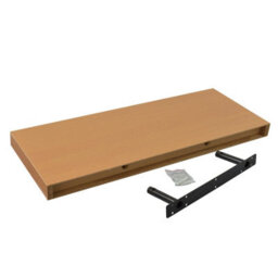 Harbour Housewares 60Cm Floating Wall Shelves- Brown - Photo Gallery Bookshelf Wall Shelves For Storage & Display - Set Of 2 - thumbnail 5