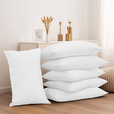 Oxford Homeware Plain Dyed Pillowcase 3 Pair (W)50X(L)75 Cm- Soft Breathable Easy Care Standard Bed Pillow Covers White(Pack Of 6) - image 1