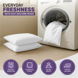Oxford Homeware Plain Dyed Pillowcase 3 Pair (W)50X(L)75 Cm- Soft Breathable Easy Care Standard Bed Pillow Covers White(Pack Of 6) - thumbnail 9
