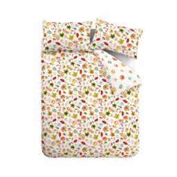 Catherine Lansfield Autumn Pumpkins Orange Duvet Cover Set With Pillowcases Double Bedding Set - thumbnail 5