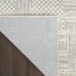Silver Grey Abstract Modern Living Room Bedroom & Dining Room Rug-274Cm X 366Cm - thumbnail 9