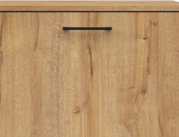 Impact Furniture Large Sideboard Cabinet 3 Drawers Bedroom Living Room Storage 160Cm Unit Oak And Black Oak Effect Modern Maio - thumbnail 8