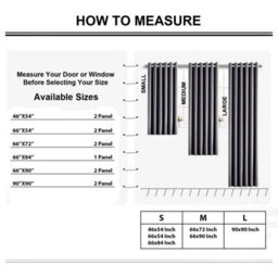 Ameha Charcoal Linen 100% Blackout Eyelet Curtain Energy Efficient Thermal Insulated Window Curtain Pair 46X54' For Bedroom Curtain - thumbnail 6