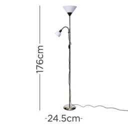 Valuelights Mozz Black Chrome Mother And Child Floor Lamp - thumbnail 6