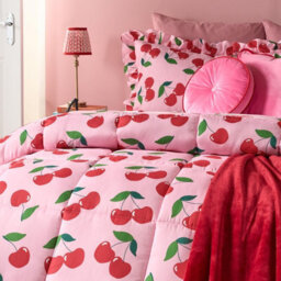 Ohs Cherry Frill Edge Coverless 7.5 Tog Duvet Set With Pillowcase - King - thumbnail 3