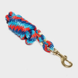 Shires Topaz Horse Lead Rope Orange/navy/turquoise (1.8M) - thumbnail 2