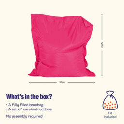Icon Kids Giant Indoor Outdoor Floor Cushion Pink - thumbnail 6