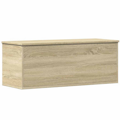 Berkfield Durable Storage Box Sonoma Oak 90X35X35 Cm Engineered Wood