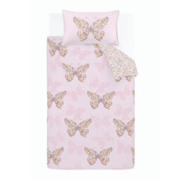 Catherine Lansfield Bedding Enchanted Butterfly Reversible Duvet Cover Set With Pillowcase Pink - thumbnail 5