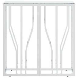 Berkfield Console Table Silver 70X30X70 Cm Stainless Steel And Glass - thumbnail 3