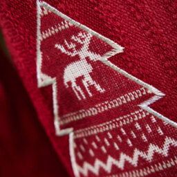 Dibor Red Nordic Tree Xmas Christmas Gift Bag Christmas Stocking For Kids - thumbnail 2