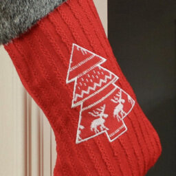 Dibor Red Nordic Tree Xmas Christmas Gift Bag Christmas Stocking For Kids - thumbnail 5