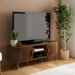 Birlea Axel Walnut Fluted Wide Screen Tv Unit - thumbnail 2