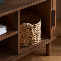 Birlea Axel Walnut Fluted Wide Screen Tv Unit - thumbnail 4