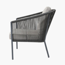 Pacific Lifestyle 4 Seater Dark Grey Rattan Lounge Set Outdoor Furniture - thumbnail 7
