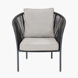 Pacific Lifestyle 4 Seater Dark Grey Rattan Lounge Set Outdoor Furniture - thumbnail 6
