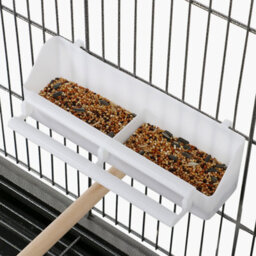 Yaheetech Black Metal Rolling Bird Cage With 3 Perches & 4 Feeders & Storage Shelf - thumbnail 7