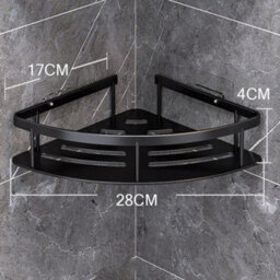 4X Corner Shower Caddy Bathroom Storage Shelf Rack Basket Organiser Tidy Tray - thumbnail 2